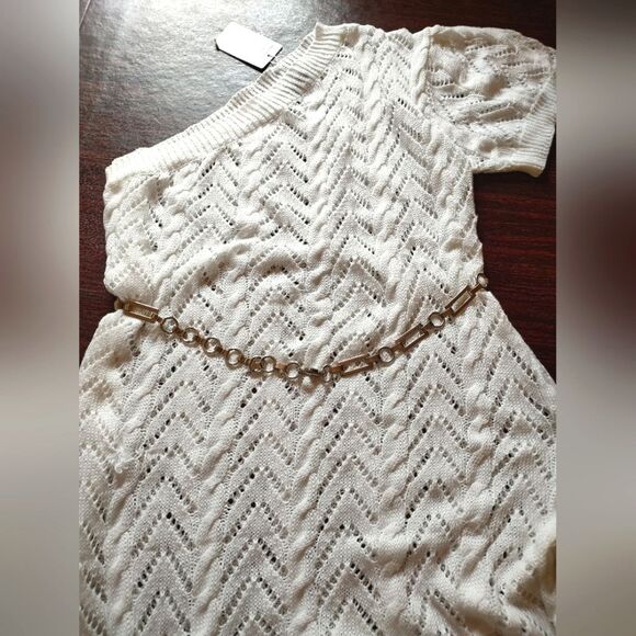 Sugar Magnolia Women's One Shoulder, Knit, Sheath Dress. Size Large - Picture 2 of 9